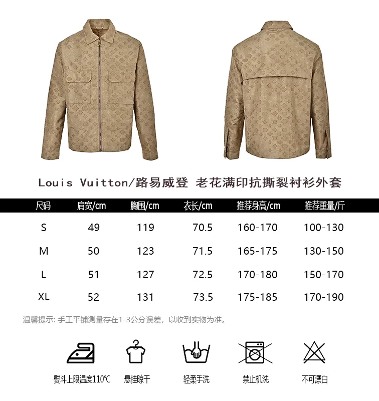 Louis Vuitton/Louis Vuitton old flower all over printed tear-resistant shirt jacket